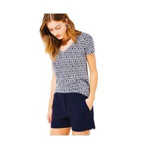 Ann Taylor Factory navy blue signature shorts size 8